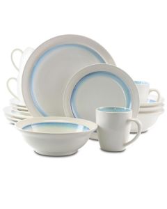Gibson Elite Lawson 16 Piece Dinnerware Set, Teal